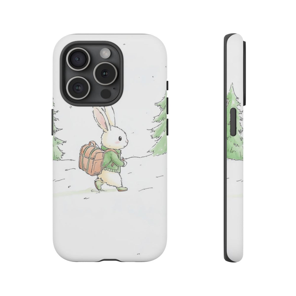 Schattig Konijntje met Rugzak in Winterbos