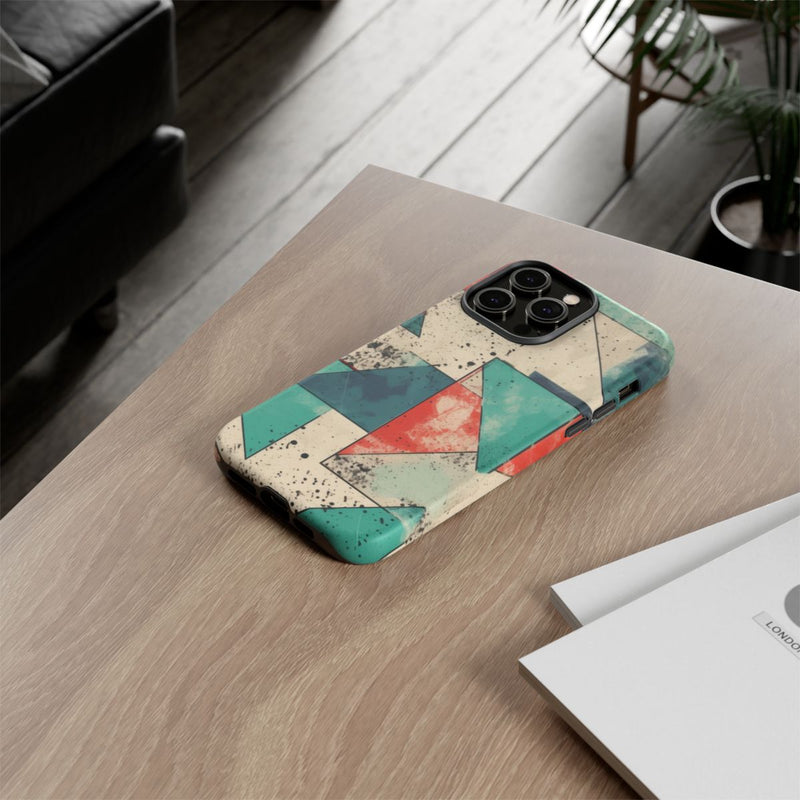 Abstract Geometrisch Patroon in Gedempte Kleuren