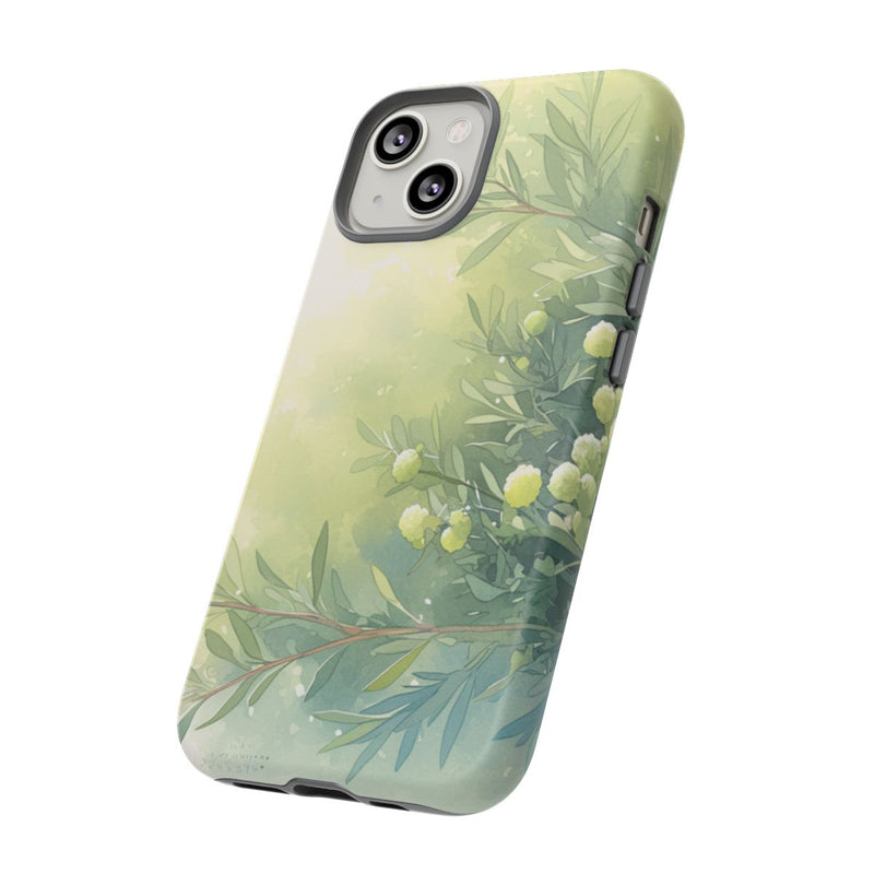 Groene Botanische Waterverf Illustratie