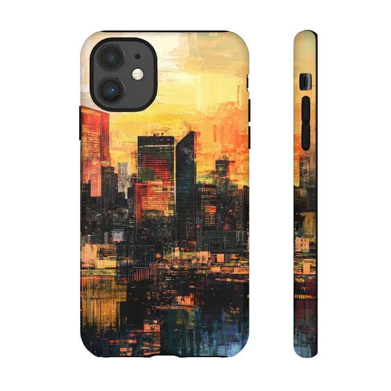 Abstracte Stedelijke Zonsondergang