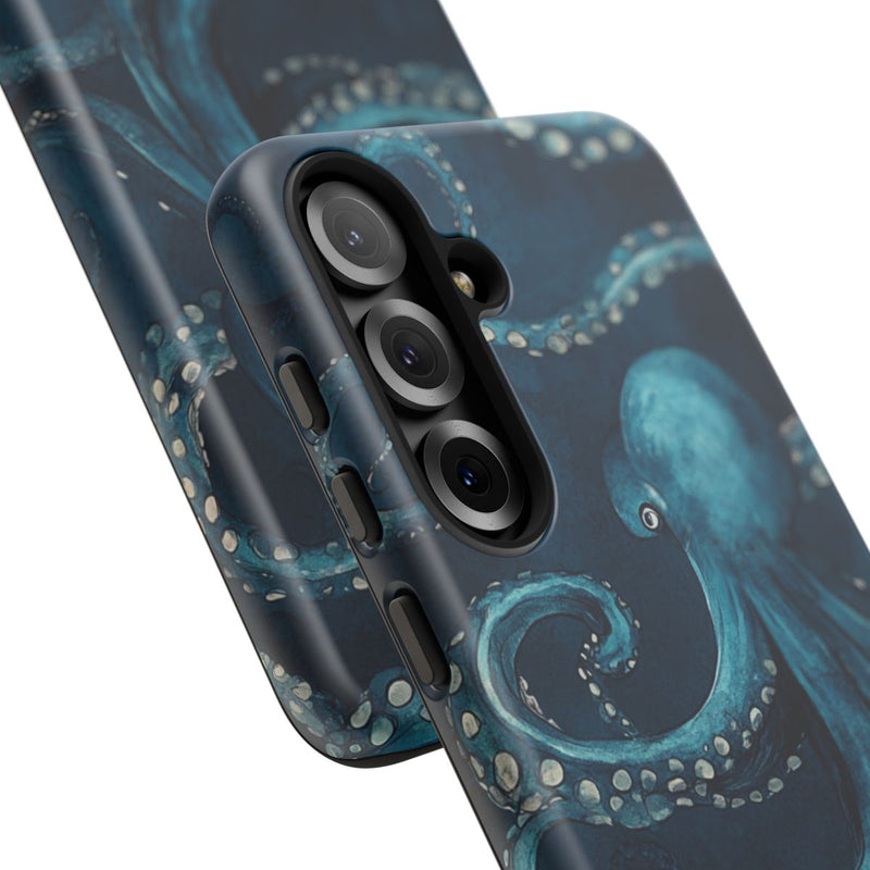 Blauw Octopus Tentakelpatroon