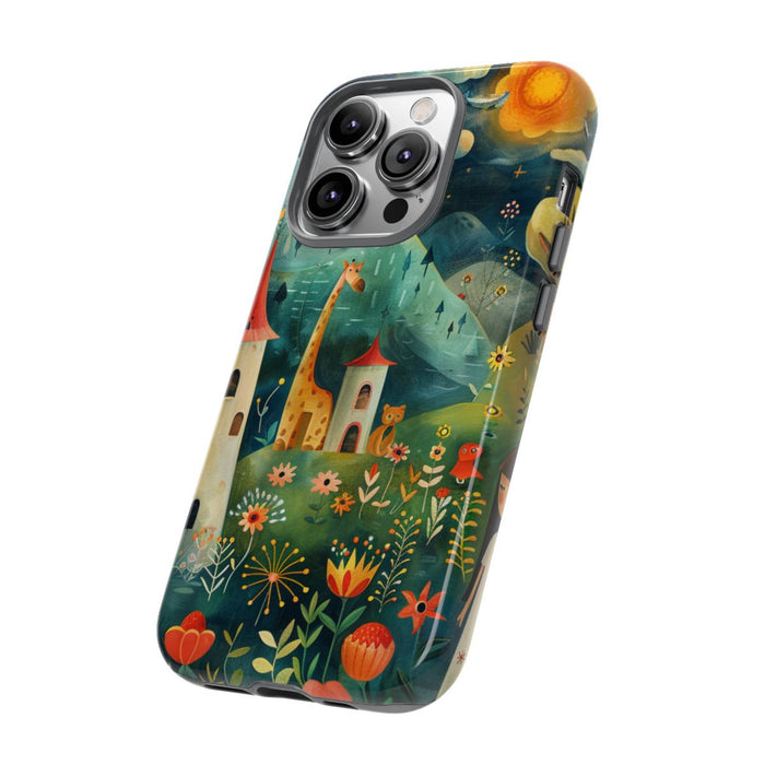 Sprookjesachtig Fantasielandschap met Meisje en Dieren