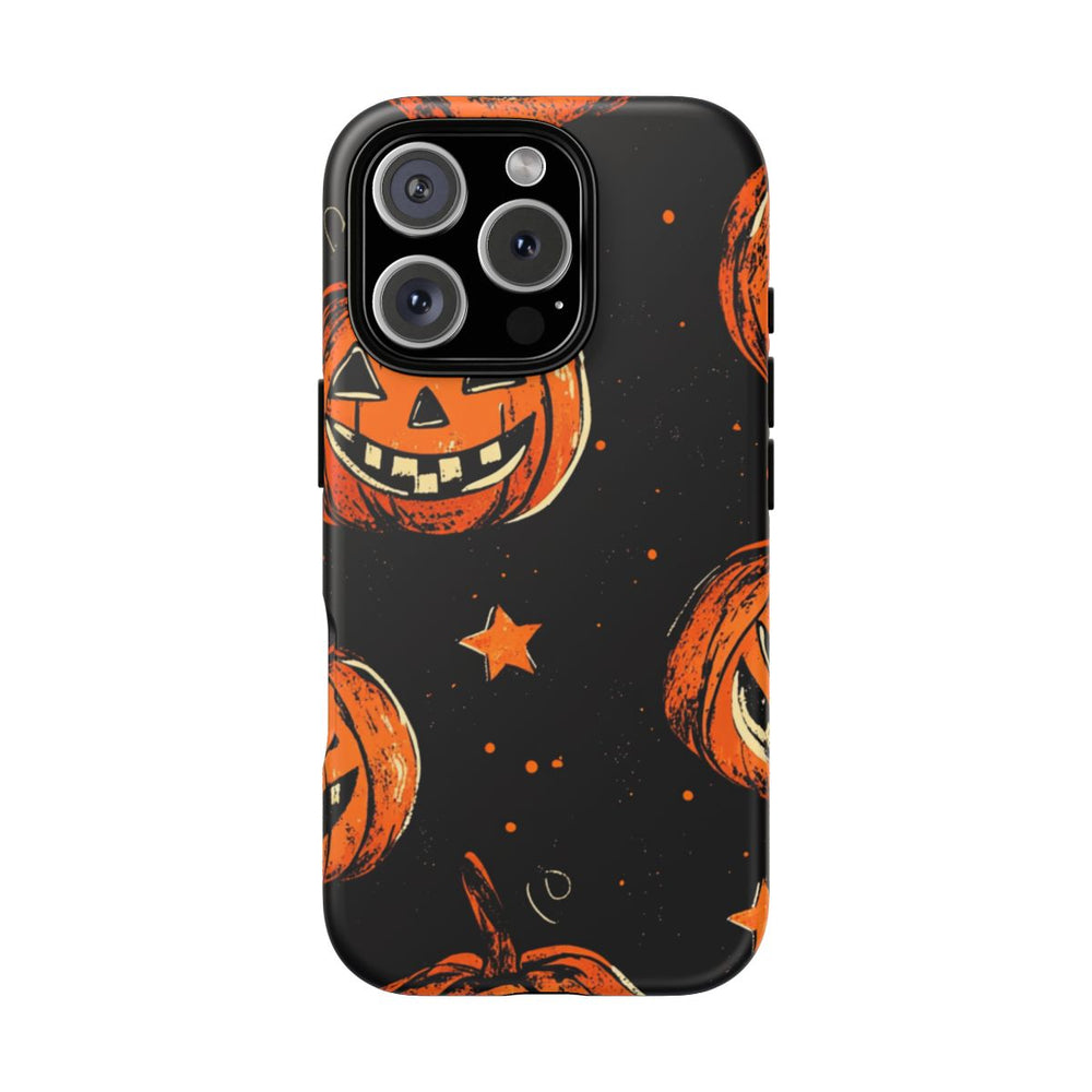 Grunge Halloween Pompoenenpatroon