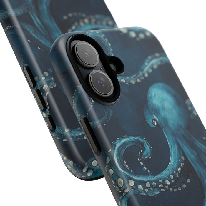 Blauw Octopuspatroon