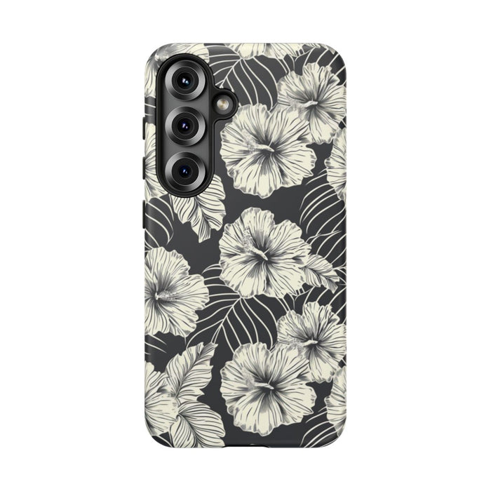 Monochroom Bloemenpatroon