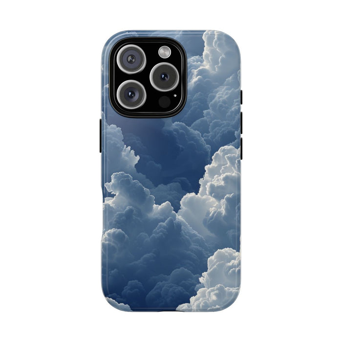 3D Blauw Wolkenpatroon