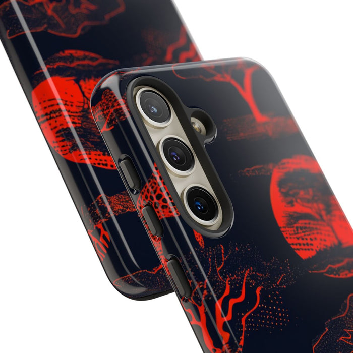 Rood Neon Afrikaans Dierenpatroon