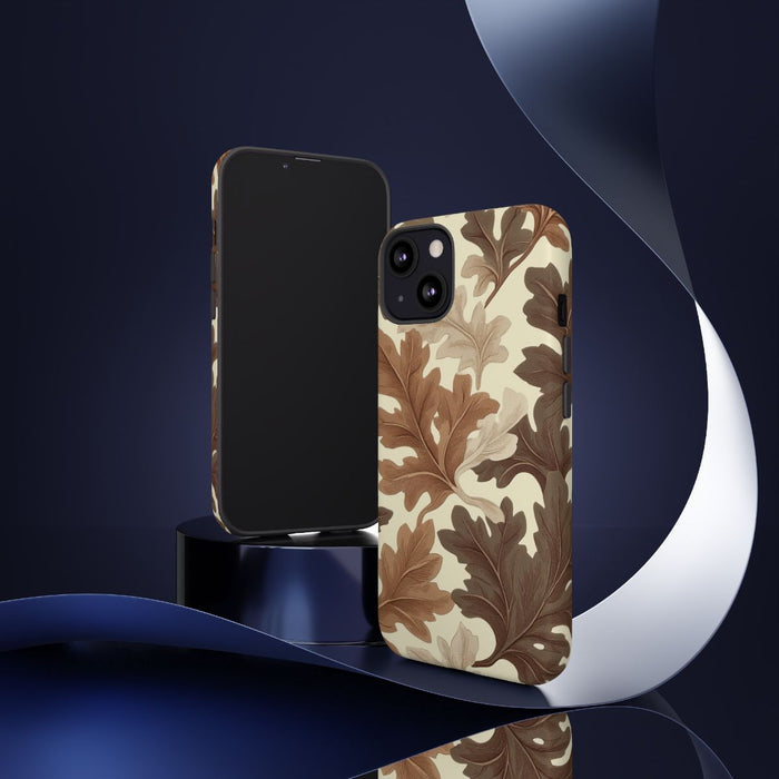 Eikenbladerenpatroon in Neutrale Kleuren