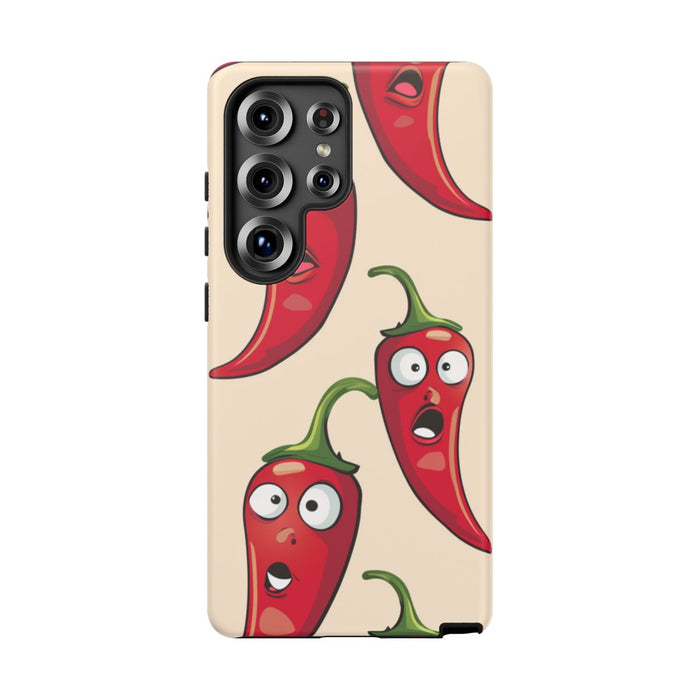 Grappig Rood Chilipeperpatroon