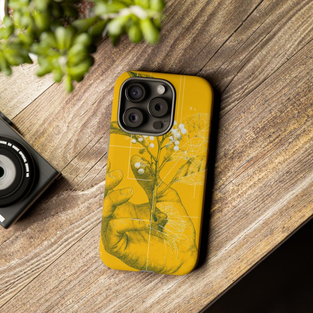 Hand met Botanische Bladeren en Bessen Illustratie