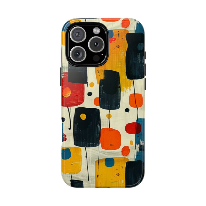 Mid-Century Abstract Geometrisch Patroon