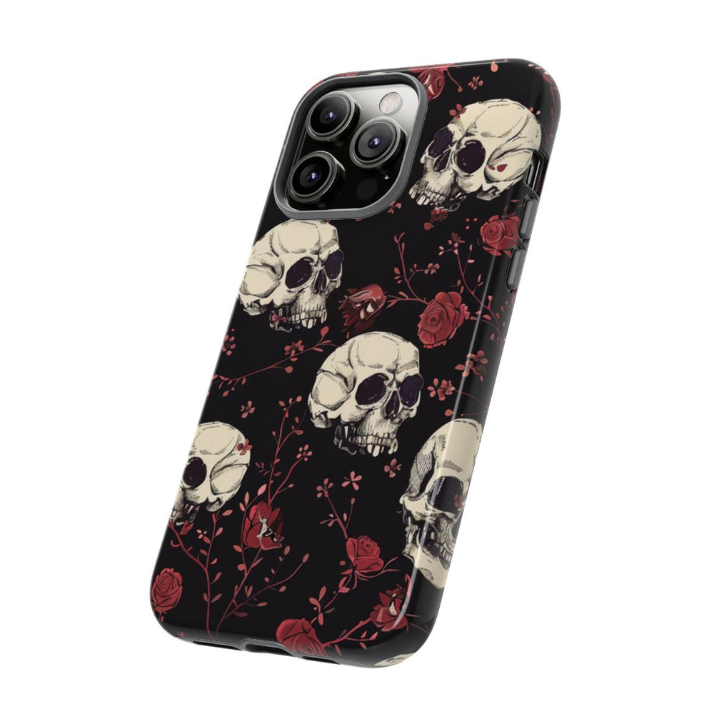 Schedels en Rode Rozenpatroon