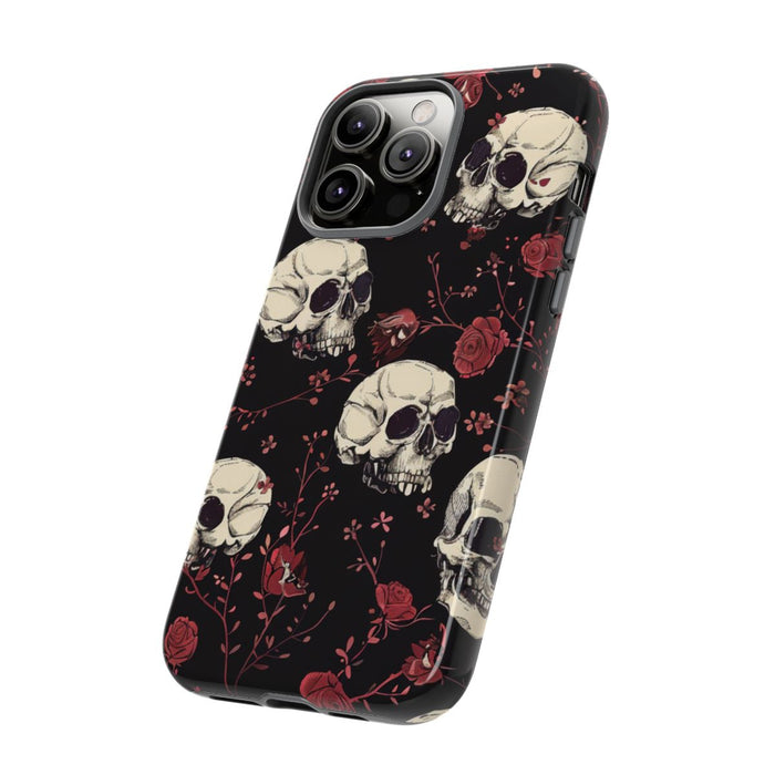 Schedels en Rode Rozenpatroon