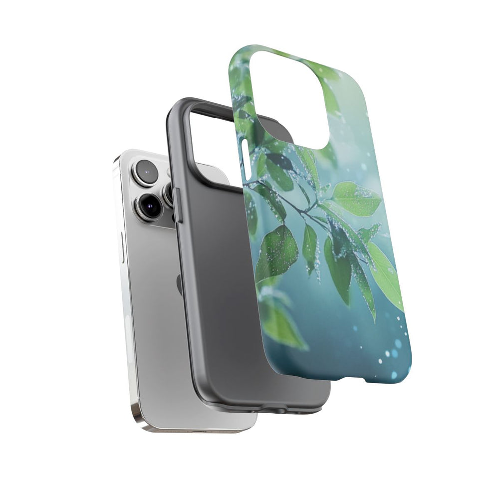 Groene Bladeren met Waterdruppels