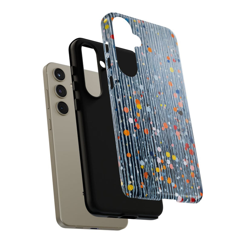Kleurrijk Abstract Patroon met Dots en Lijnen