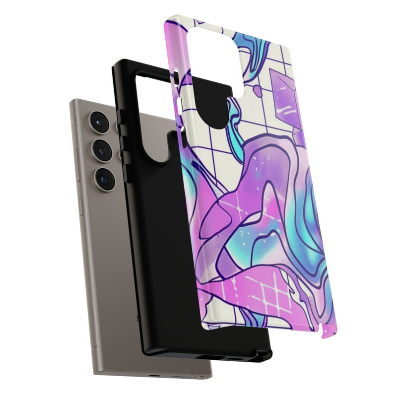 Abstract Kristal Vaporwave Patroon