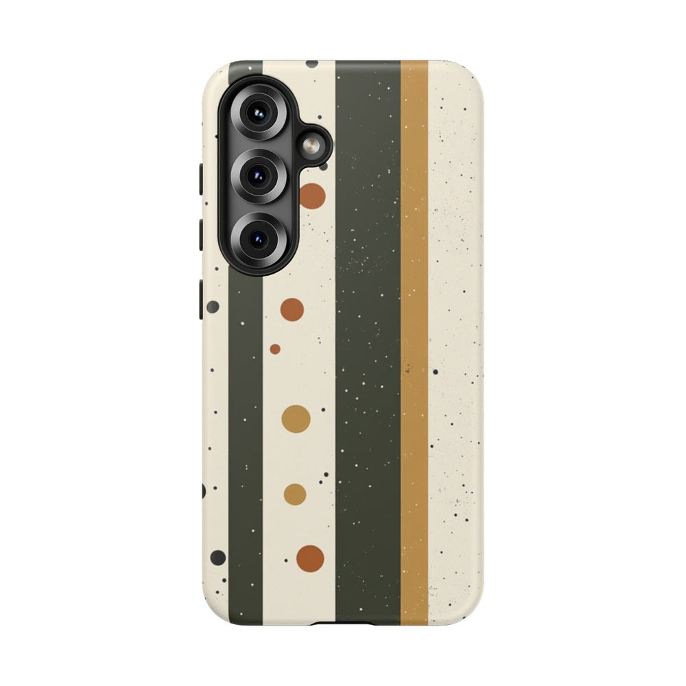 Retro Verticale Strepen en Stippenpatroon