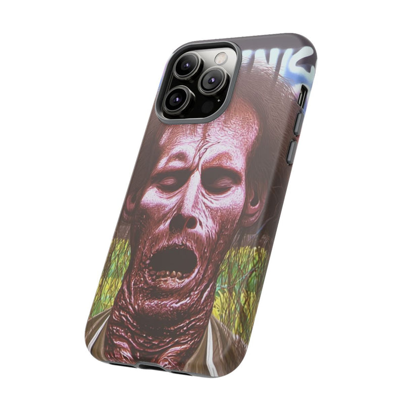 Surrealistisch Zombiegezicht met Vurige Lucht