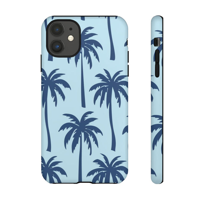 Blauw Palmbomenpatroon