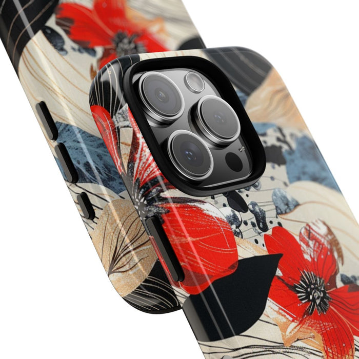 Rood Bloemen Abstract Patroon