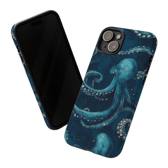 Blauw Octopus Tentakelpatroon