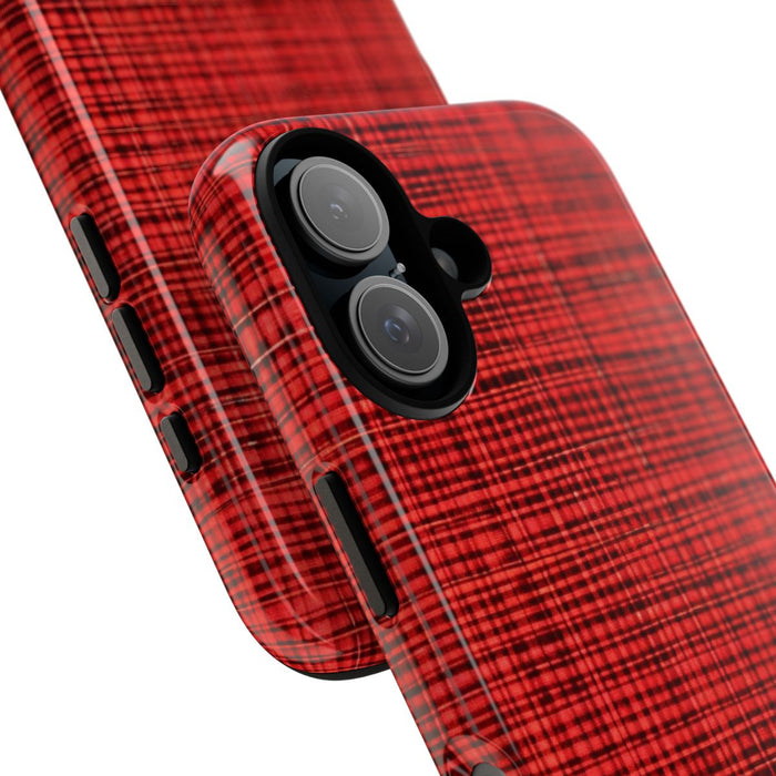 Rood Geruit Textielpatroon