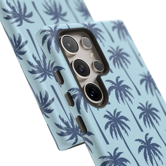 Blauw Palmbomenpatroon