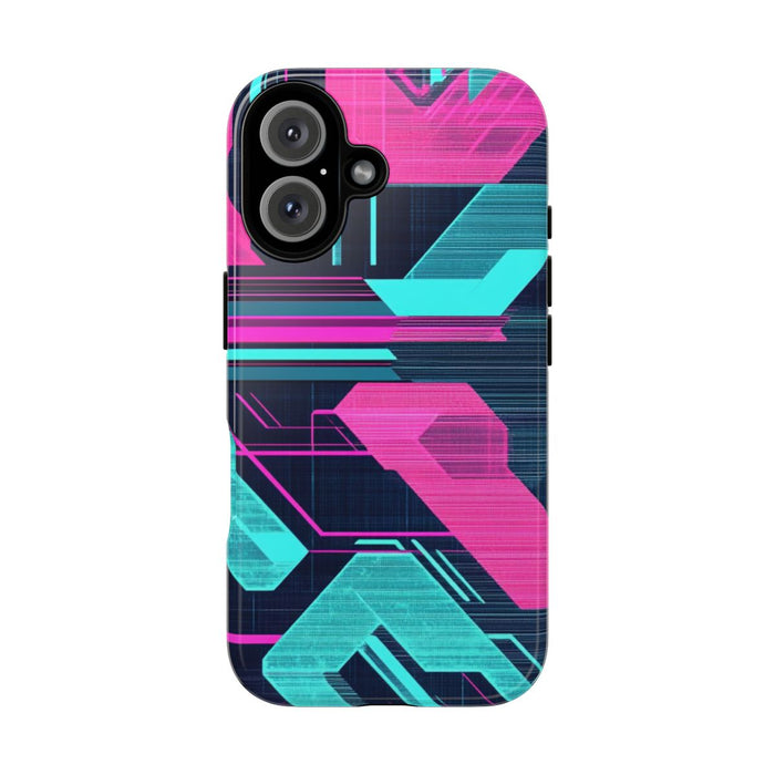 Neon Geometrisch Cyberpunkpatroon