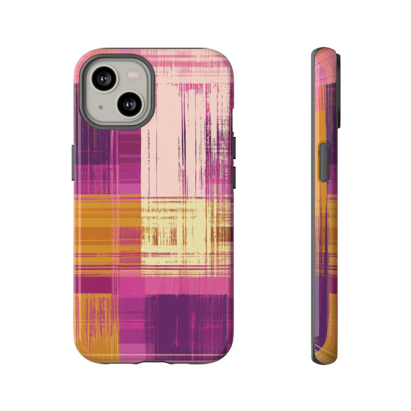 Abstract Paars-Gouden Ruitpatroon