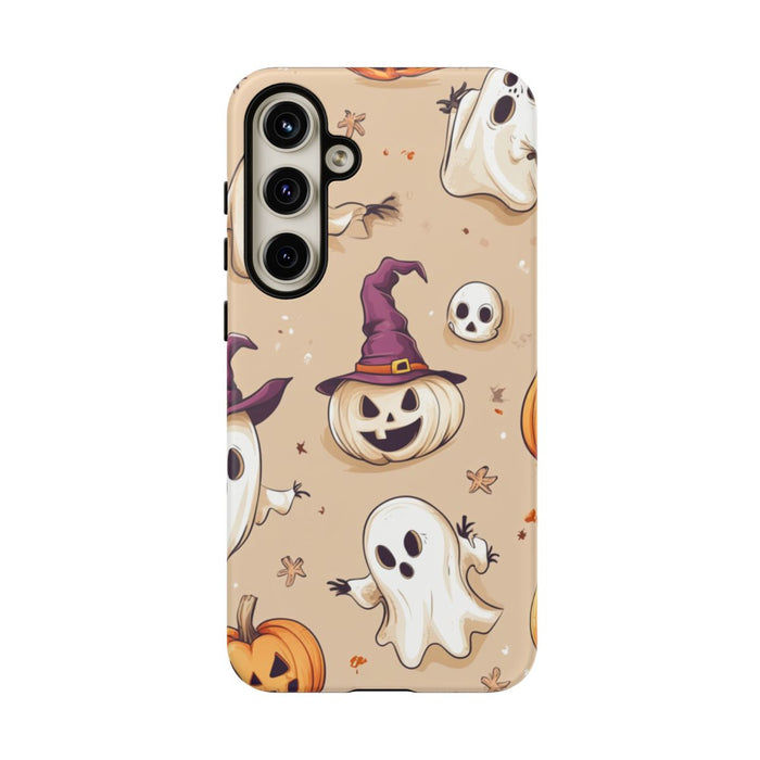 Schattige Halloween Geestjes en Pompoenen Patroon