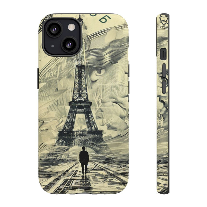 Eiffeltoren op Dollarbiljet Illustratie