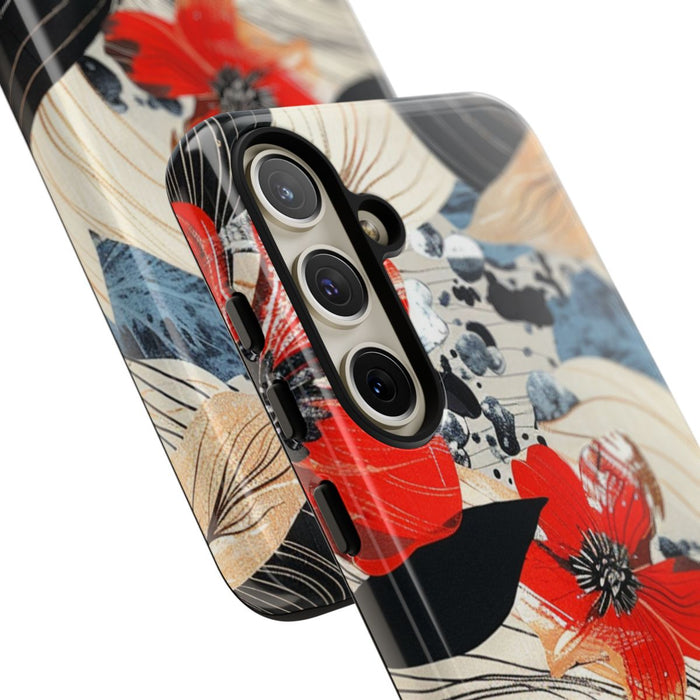 Rood Bloemen Abstract Patroon