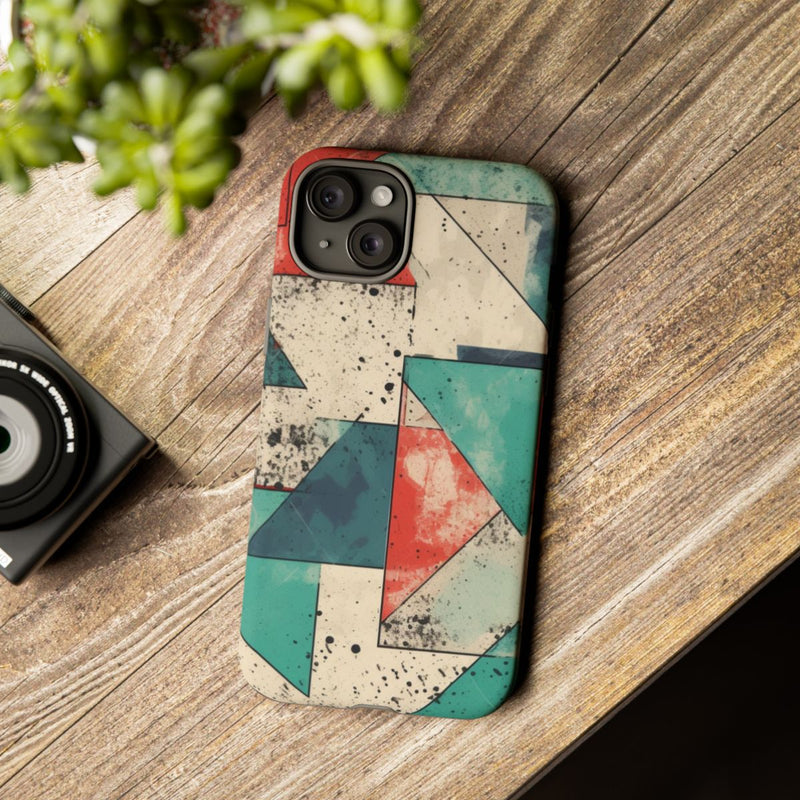 Abstract Geometrisch Patroon in Gedempte Kleuren