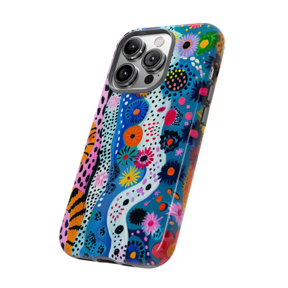 Kleurrijk Abstract Bloemen- en Dierenpatroon