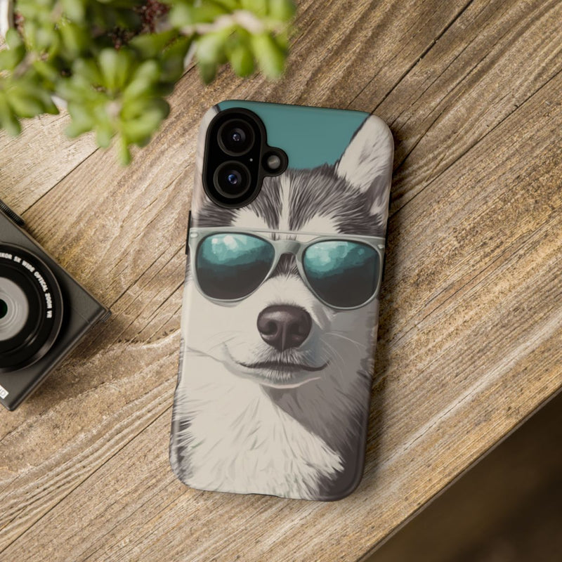Stoere Husky met Zonnebril