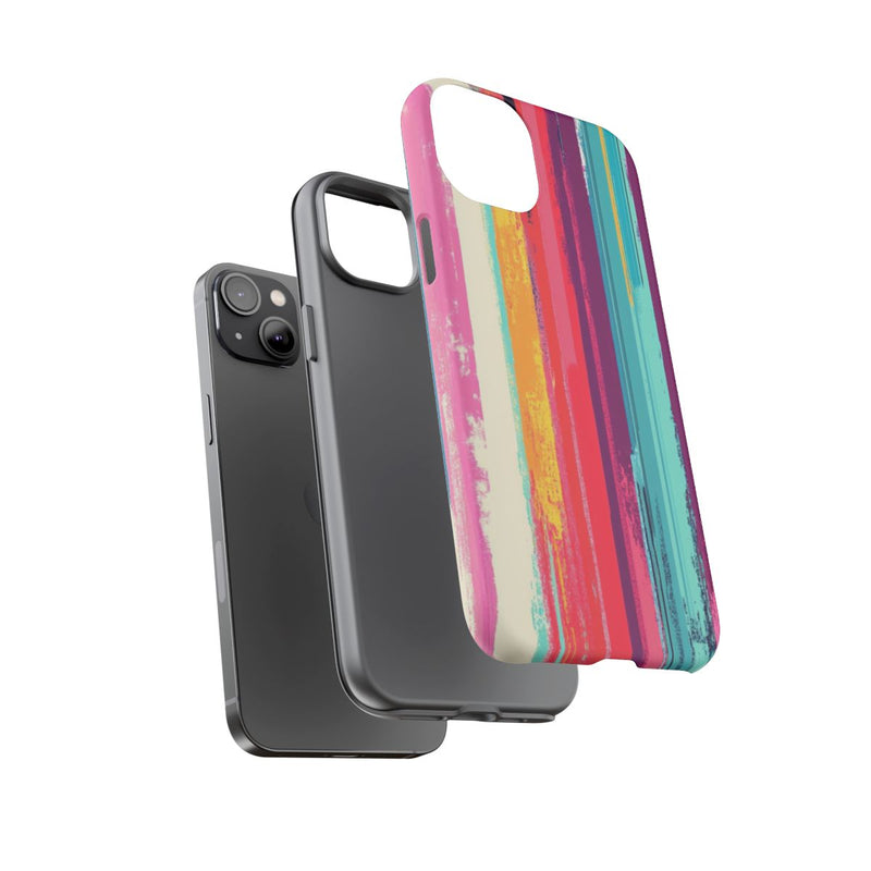 Levendige Verticale Strepen Abstracte Kunst