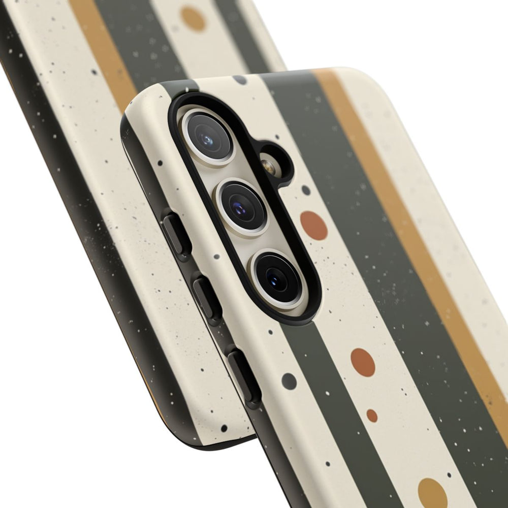 Retro Verticale Strepen en Stippenpatroon