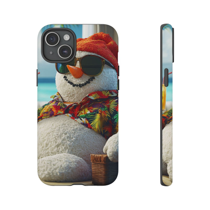 Sneeuwpop met Hawaiiblouse en Zonnebril