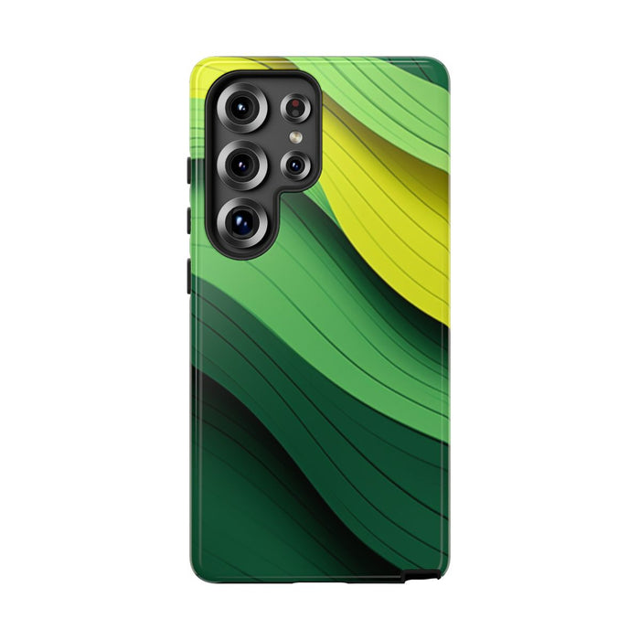 Groen-Geel Golvenpatroon