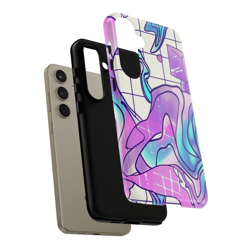 Abstract Kristal Vaporwave Patroon