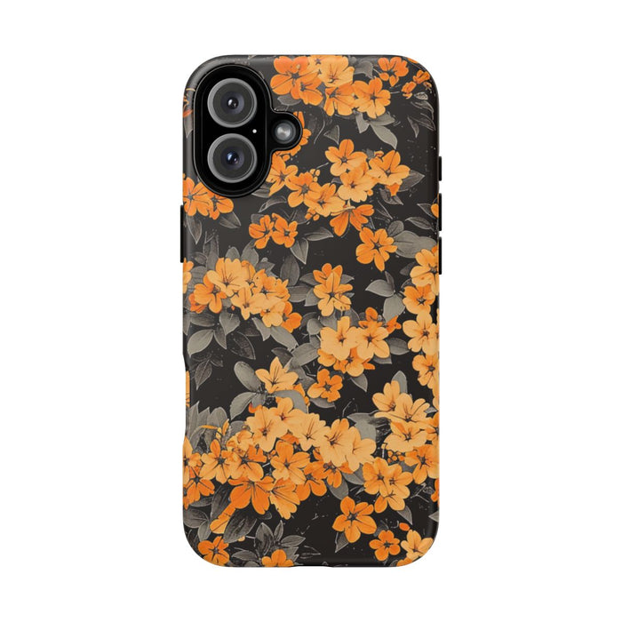 Levendig Oranje Bloemenpatroon