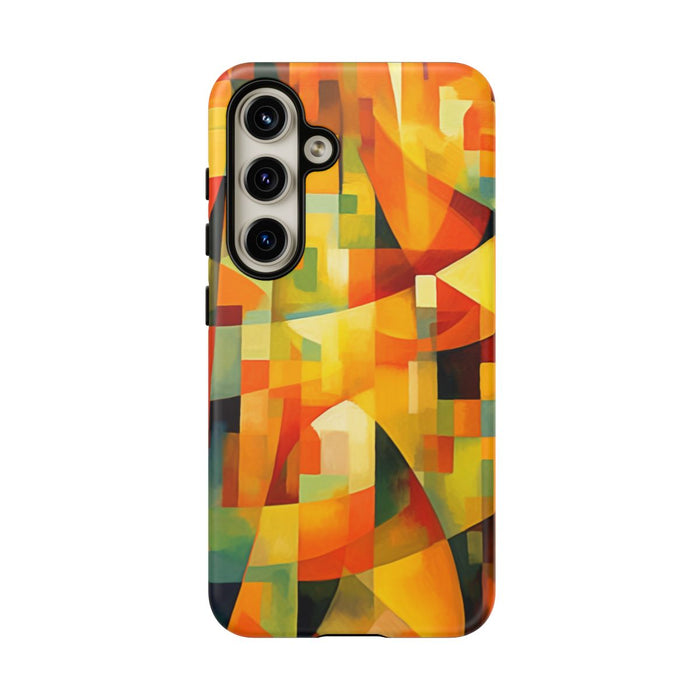 Abstracte Geometrische Vormen in Warme Kleuren