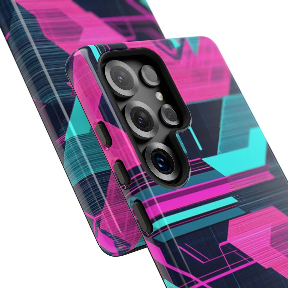 Neon Geometrisch Cyberpunkpatroon