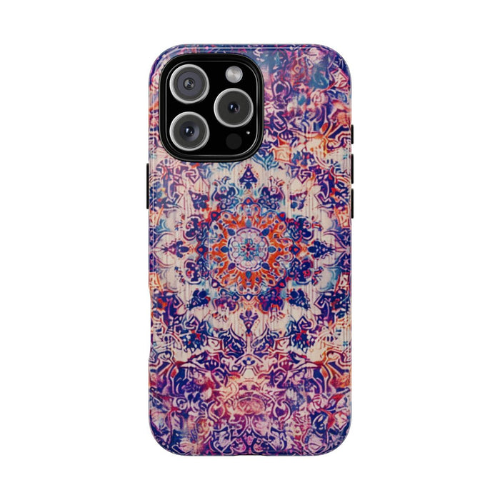 Gedetailleerd Psychedelisch Oosters Tapijtpatroon