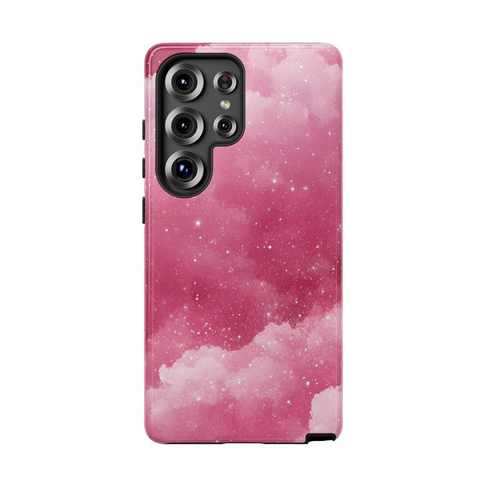 Roze Glitterwolkenpatroon