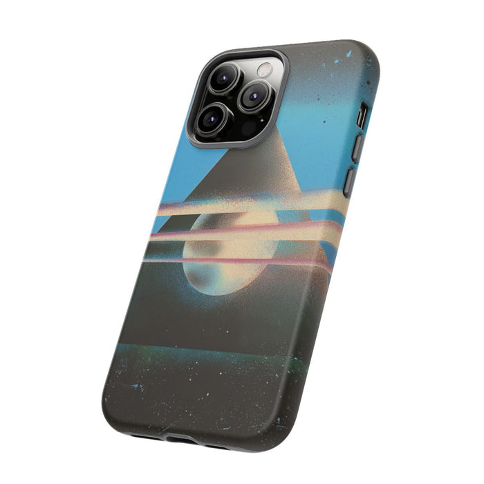 Surrealistische Geometrische Piramide met Gloeiende Bol