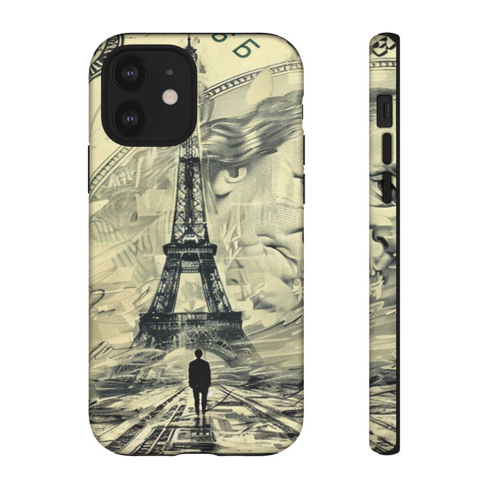 Eiffeltoren op Dollarbiljet Illustratie