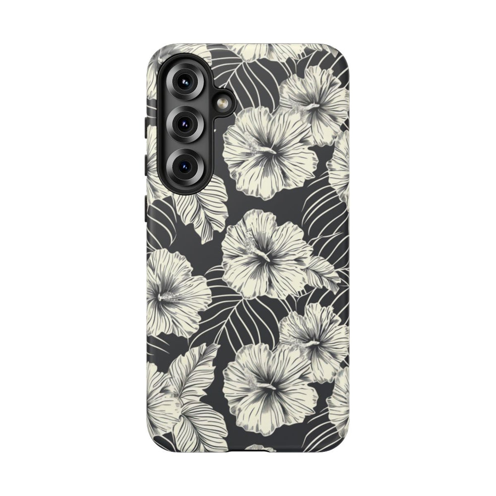 Monochroom Bloemenpatroon