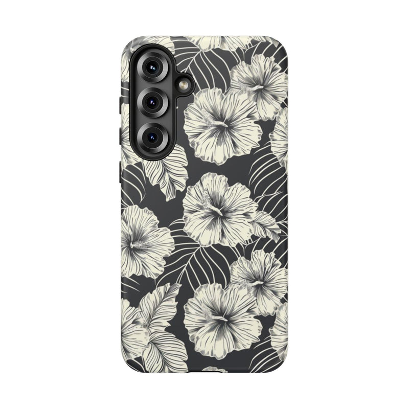 Monochroom Bloemenpatroon