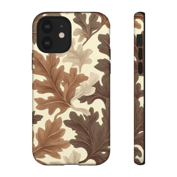 Eikenbladerenpatroon in Neutrale Kleuren